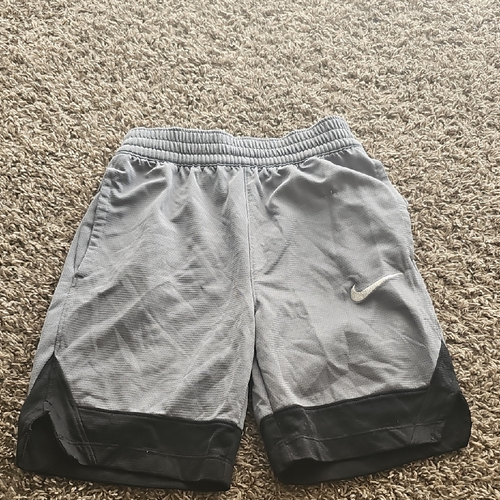 Nike Gray and Black Athletic Shorts